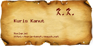 Kuris Kanut névjegykártya